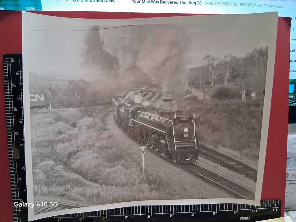 Canadian National Railroa 4-8-2 Locomotives #6218 Excursion Train Orig Photo B