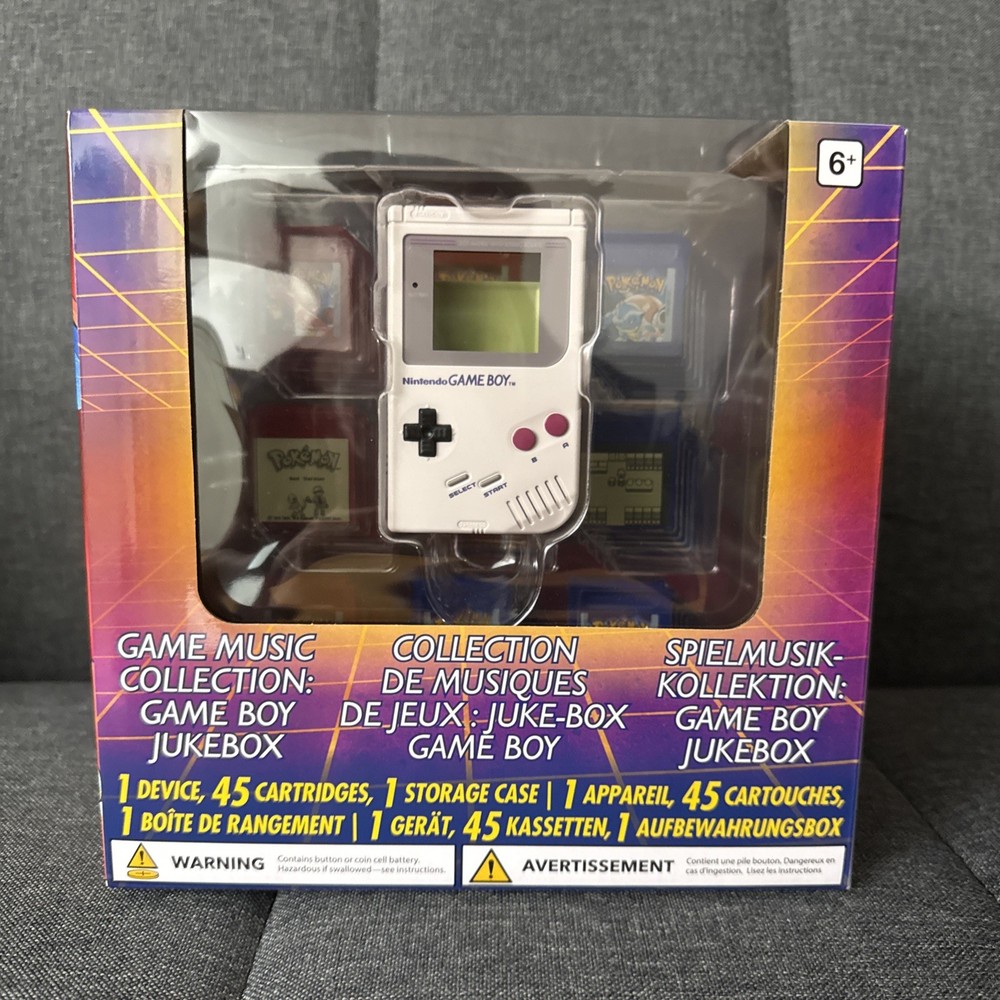 Pokemon Center Red & Pokémon Blue Game Music Collection Game Boy Jukebox In Hand