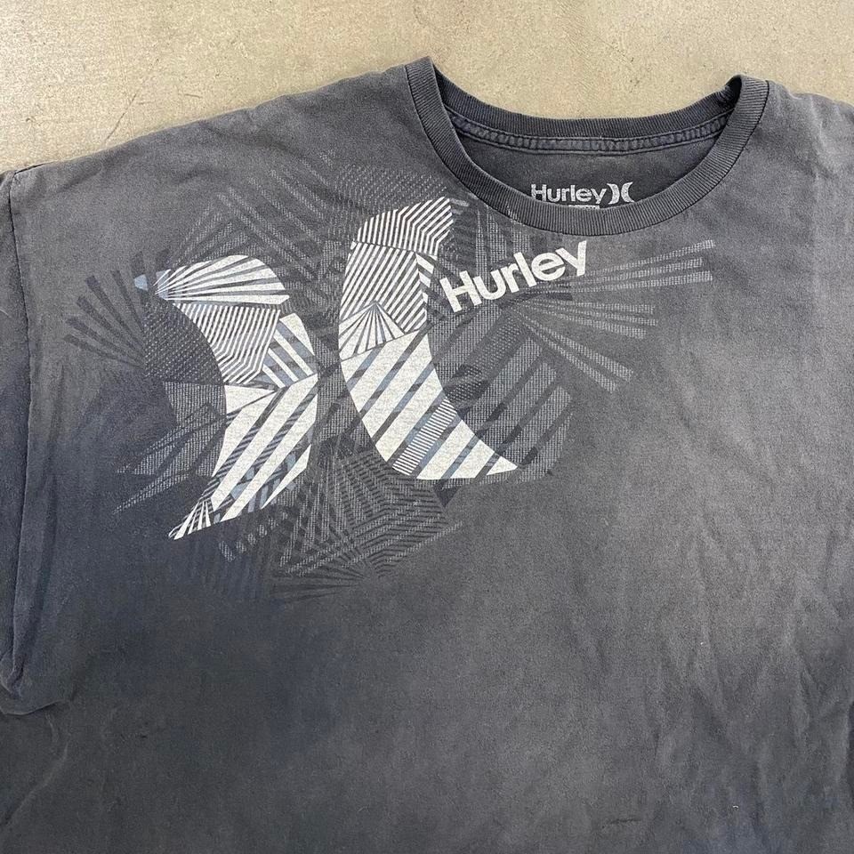 Y2K Hurley Grey Surf Skate Oversized Tee Shirt