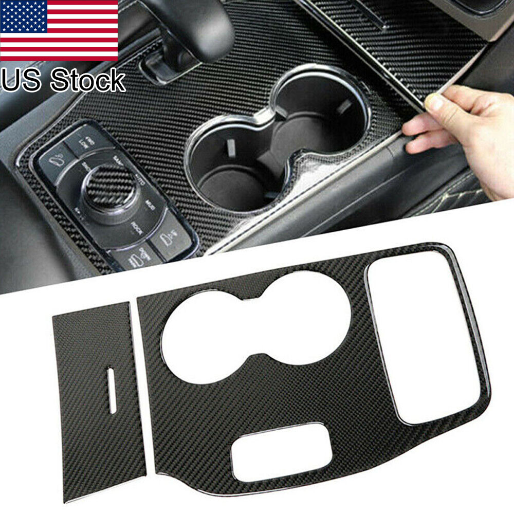 For Jeep Grand Cherokee 2014-15 1x Carbon Fiber Dashboard Gear Shift Panel Cover