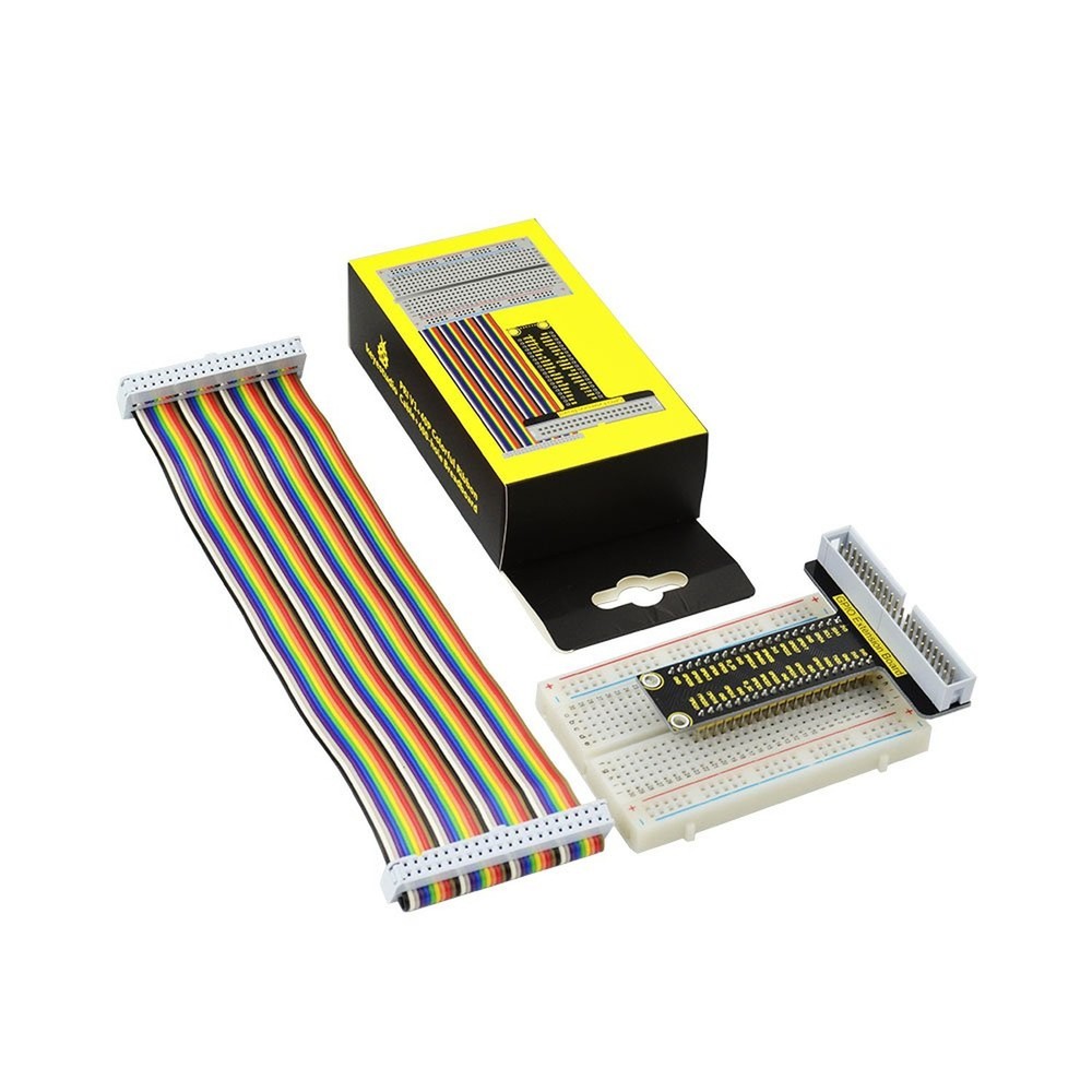 KEYESTUDIO GPIO Breakout Kit for Raspberry Pi - Assembled Pi Breakout + Rainb...