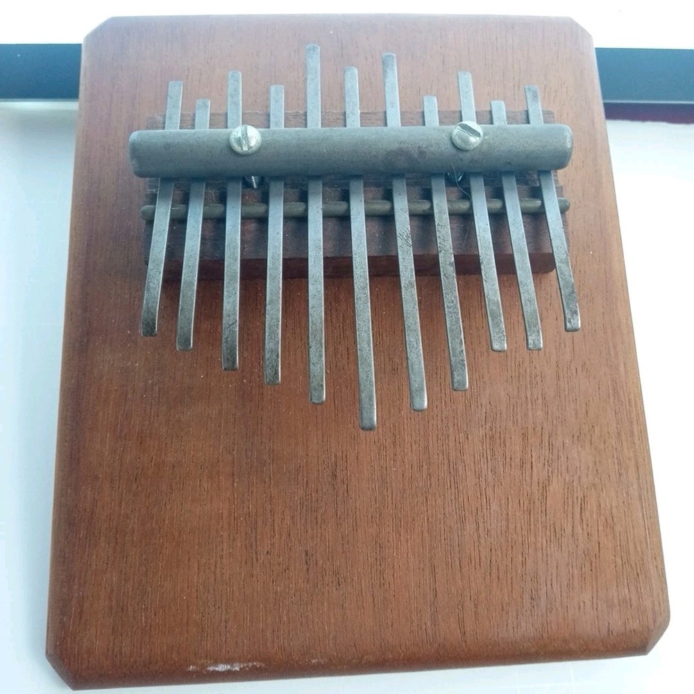 Handmade Vtg African Kalimba Mbira Thumb Piano Wooden Percussion Folk Instrument