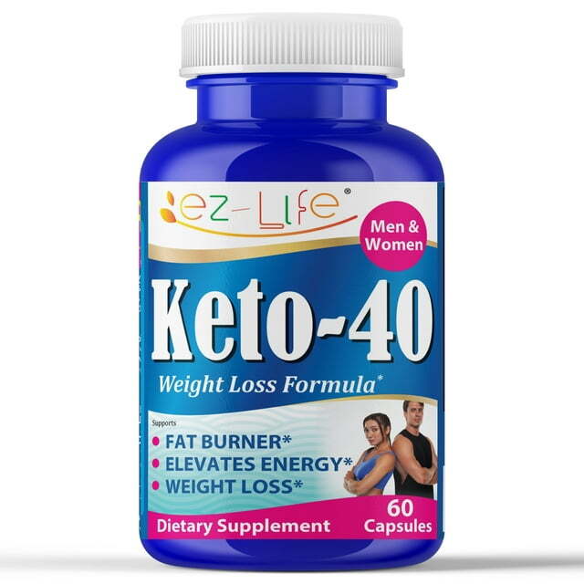 Keto 40 Weight Loss Support for  Men & Women Dietary Supplement 60 Capsules