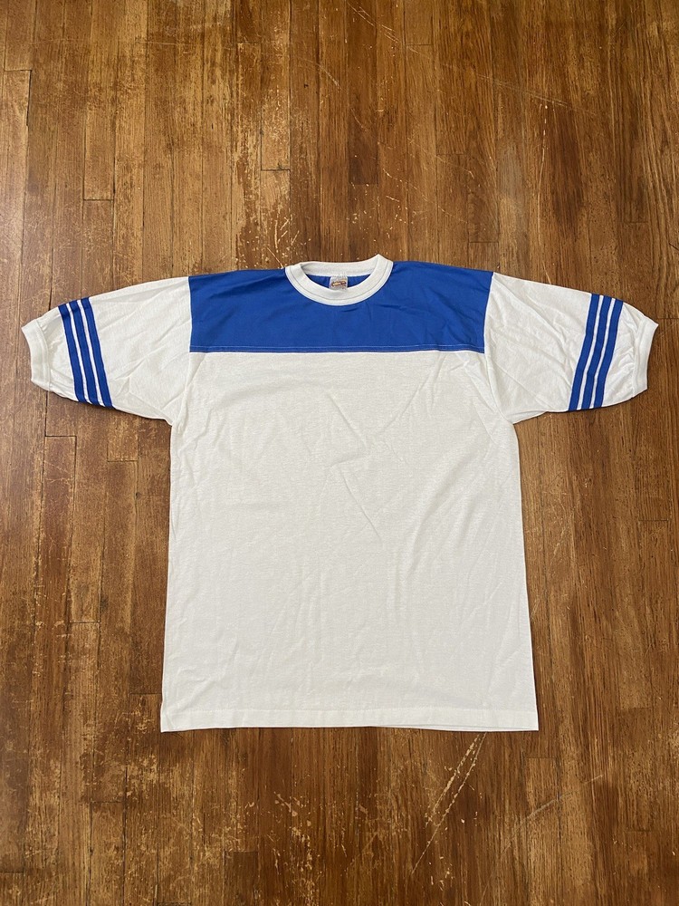 Deadstock Vintage 80s Single Stitch Classic Retro Ringer T-Shirt Adult XL USA