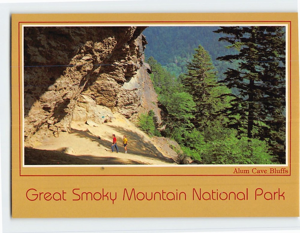 Postcard Alum Cave Bluffs Great Smoky Mountains National Park Tennessee USA