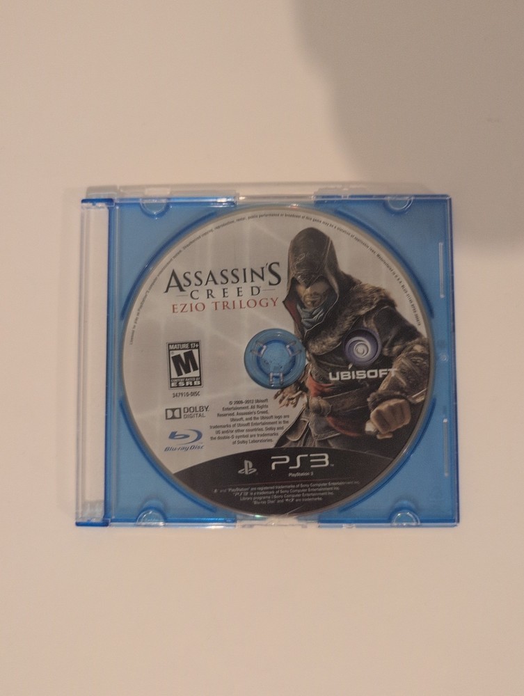 Assassin's Creed: Ezio Trilogy (Sony PlayStation 3, 2012) - Game Only Working