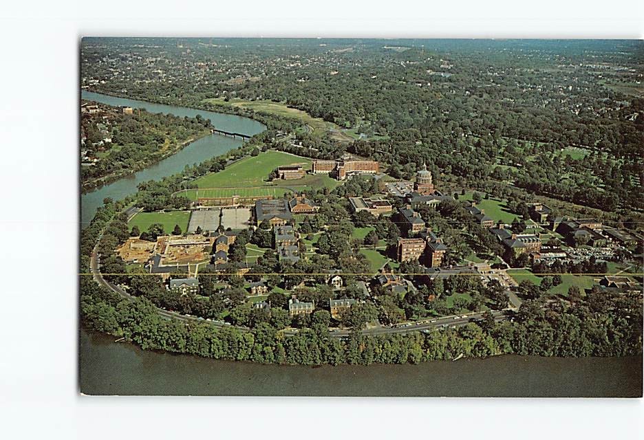 Postcard Aerial View River Campus University of Rochester New York USA