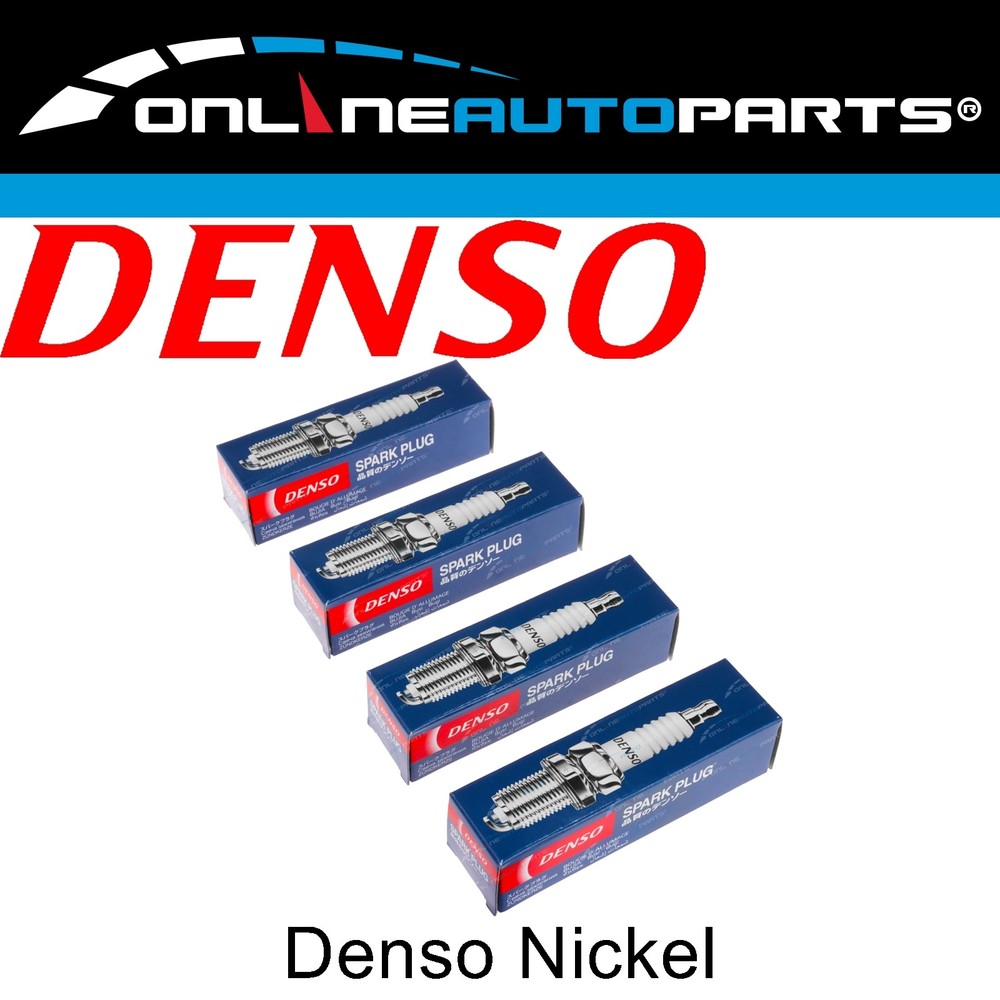 Set of 4 Denso Nickel Spark Plugs for Volvo 960 V6 2.8L B280F 1990~1991