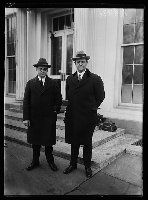 Photo:[Everett Sanders, right. White House, Washington, D.C.]