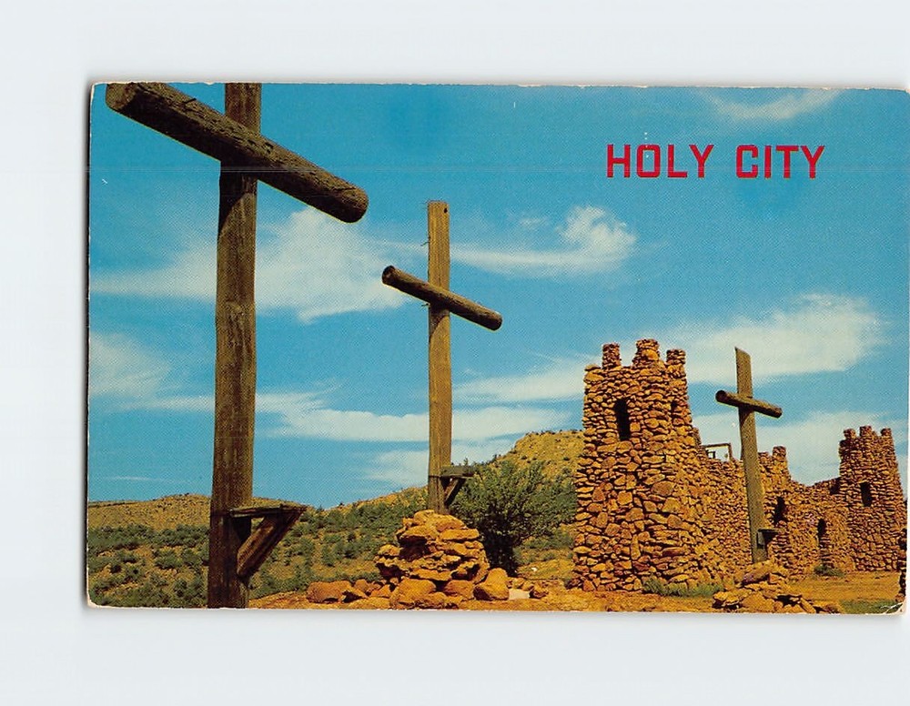 Postcard Holy City Waster Pageant Grounds near Lawton Oklahoma USA