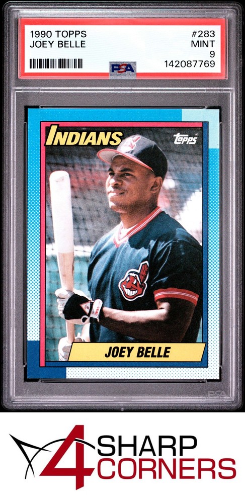 1990 Topps #283 Joey Albert Belle Rc Indians Psa 9Get unbeatable industry-low consignment rates at 4SC!