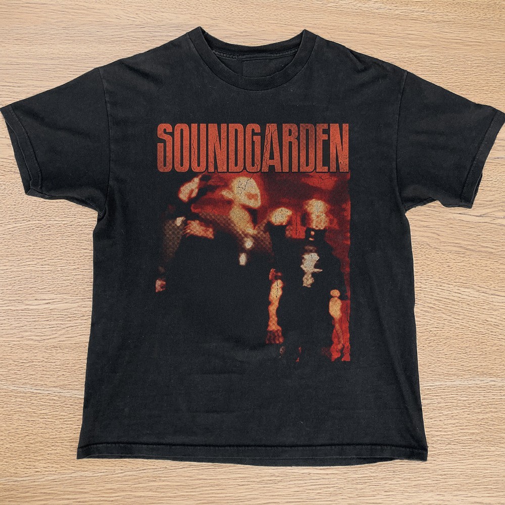 HOT! Soundgarden Superunknown Retro Graphic  Unisex Black T-shirt Size S-5XL