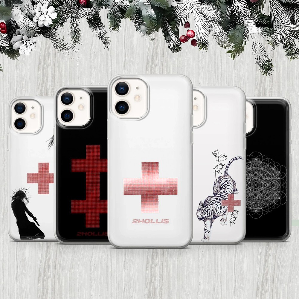 2HOLLIS PHONE CASES FOR IPHONE AND SAMSUNG. RED CROSS. WHITE TIGER. STAR. SWAG