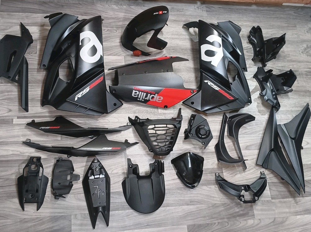 2021 20-24 Aprilia Rs660 Oem Black Fairing Set Cowls Cowlings Kit
