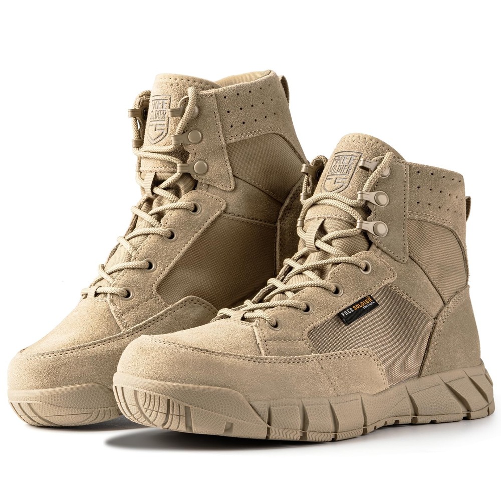 Mens 6-Inch Waterproof Tactical Boots Lightweight Hiking Military Desert Work