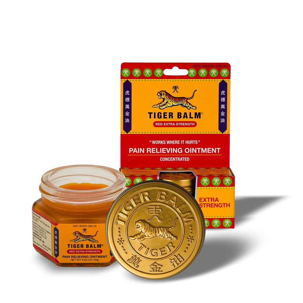 Tiger Balm Extra Strength Pain Relief Ointment 0.63 oz 18g