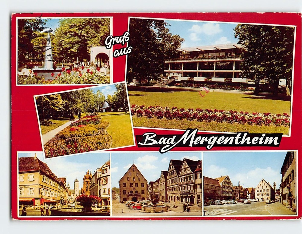 Postcard Gruss aus Bad Mergentheim Germany