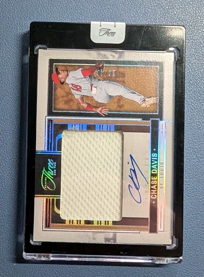 2024 Panini Three & Two Prospect Jersey Auto - Chase Davis #PJA-CD /49 Cardinals