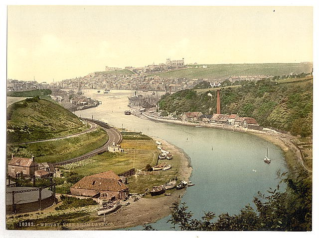 Photo:Whitby,view from Larpool,Yorkshire,England,1890s