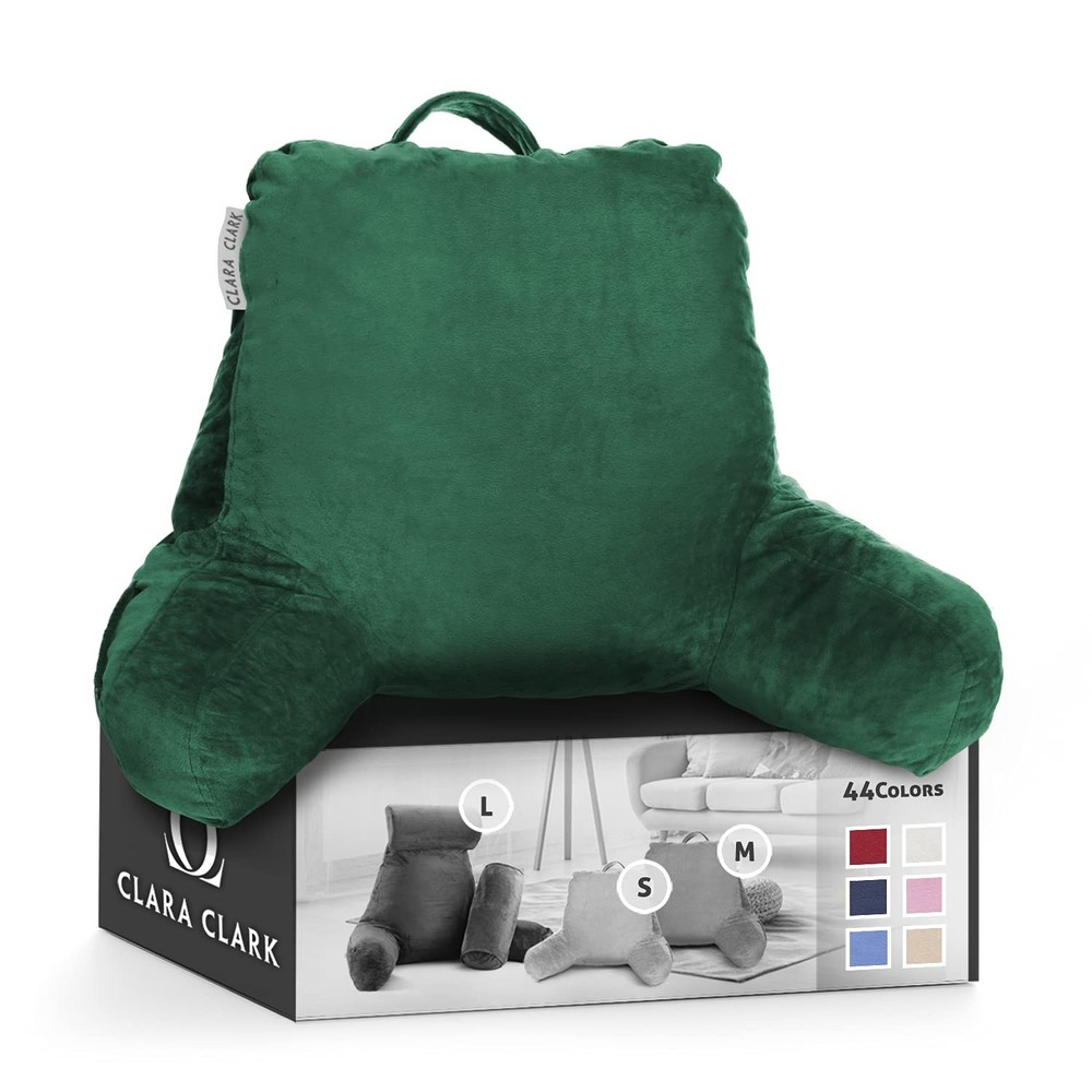 Reading Pillow with Arms for Kids & Adults - Backrest for Sitting in Bed