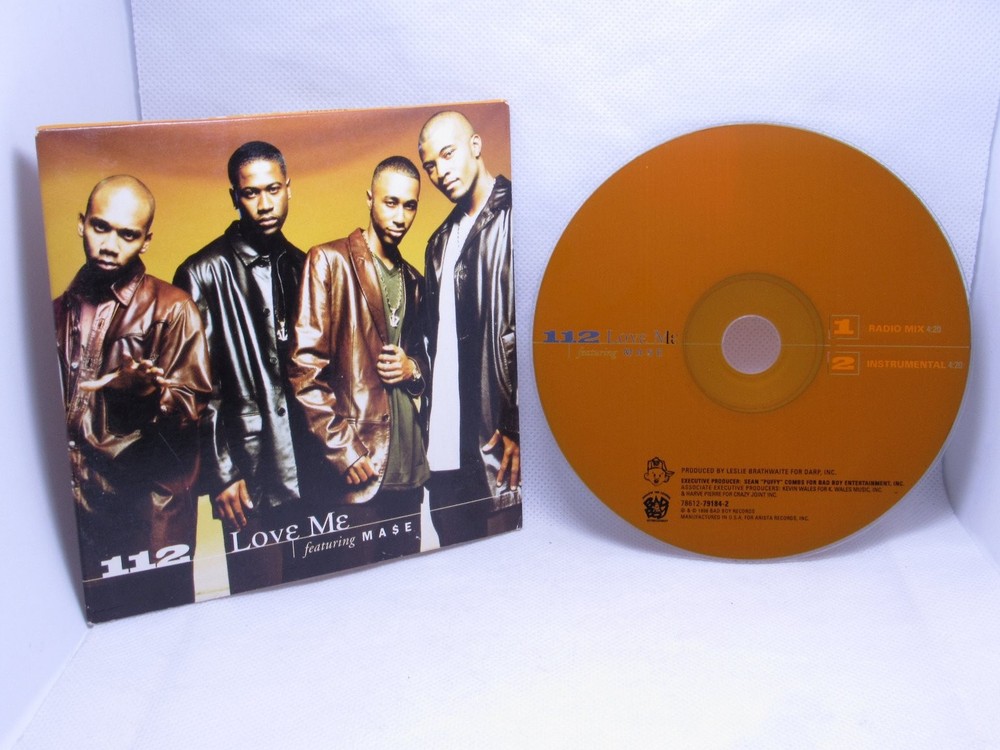 112 – Love Me ft. Mase CD Single 1998 R&B Hip Hop Bad Boy Records