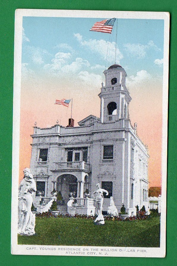 Us New Jersey - Atlantic City, Capt. Youngs Residence & Million Dollar Pier Pc