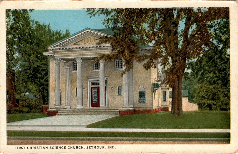 First Christian Science Church, Seymour, Ind. Postcard