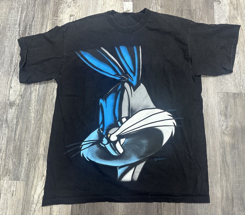 Vintage 90s Bugs Bunny T-Shirt Single Stitch Looney Tunes Bug Graphic