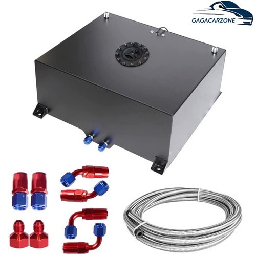 20 Gallon Fuel Cell 80L Gas Tank with Level Sender & 6AN 12FT Fuel Line Kit