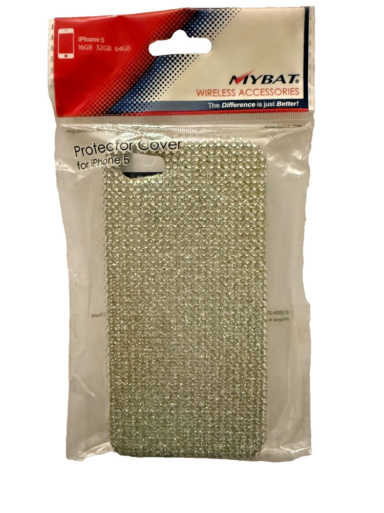 Apple iPhone 5 iPhone 5S Silver Bling Diamonte Protector Case NEW