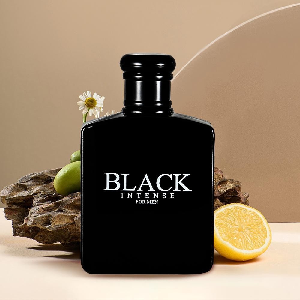 Black Intense for Men Long Lasting Perfume 3.4 fl oz with Sage Absinthe Lemon-image