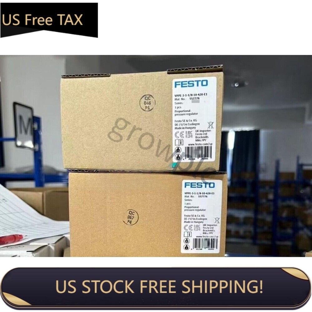 US FREE TAX NEW FESTO VPPE-3-1-1/8-10-420-E1 557776 proportional pressure valve