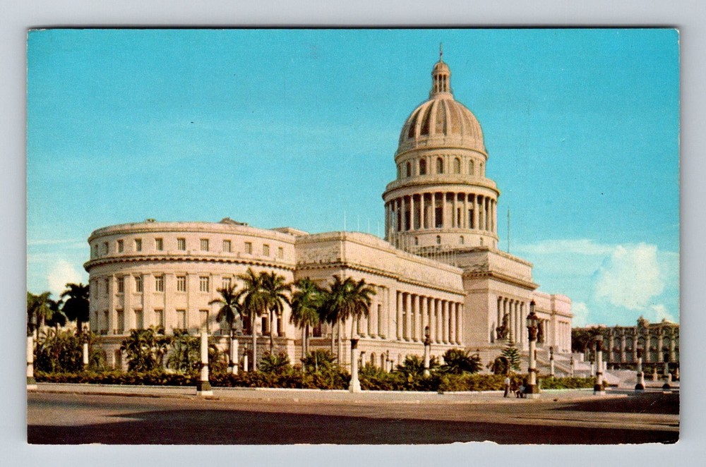 Cuba- Havana Capitol Building Souvenir Old Postal PC Card View Vintage Postcard