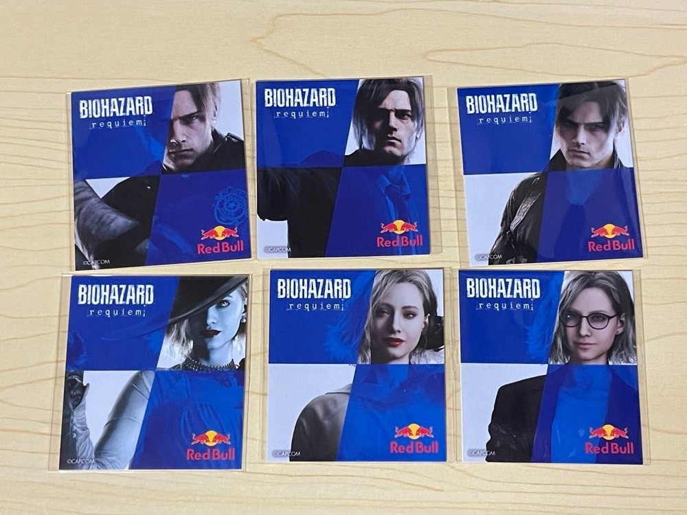 Biohazard Requiem Red Bull Collaboration Limited Sticker Complete Set of 6