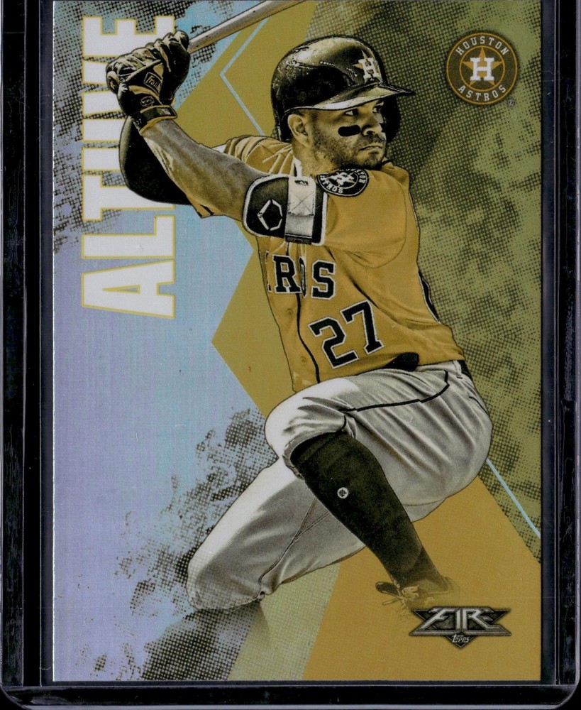 2019 Topps Fire #80 Jose Altuve Gold Minted