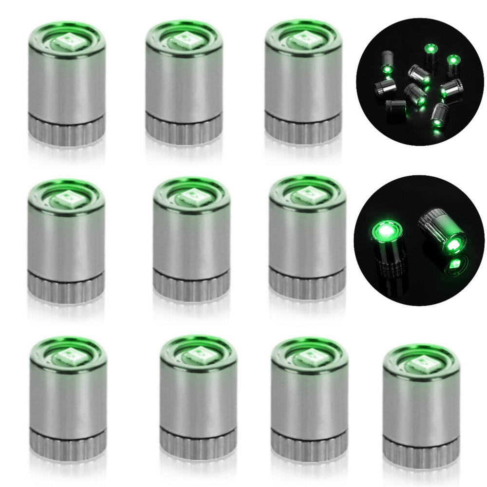 10Pcs Wireless Green Colors Mini LED Lights for Dollhouse DIY Craft with Battery