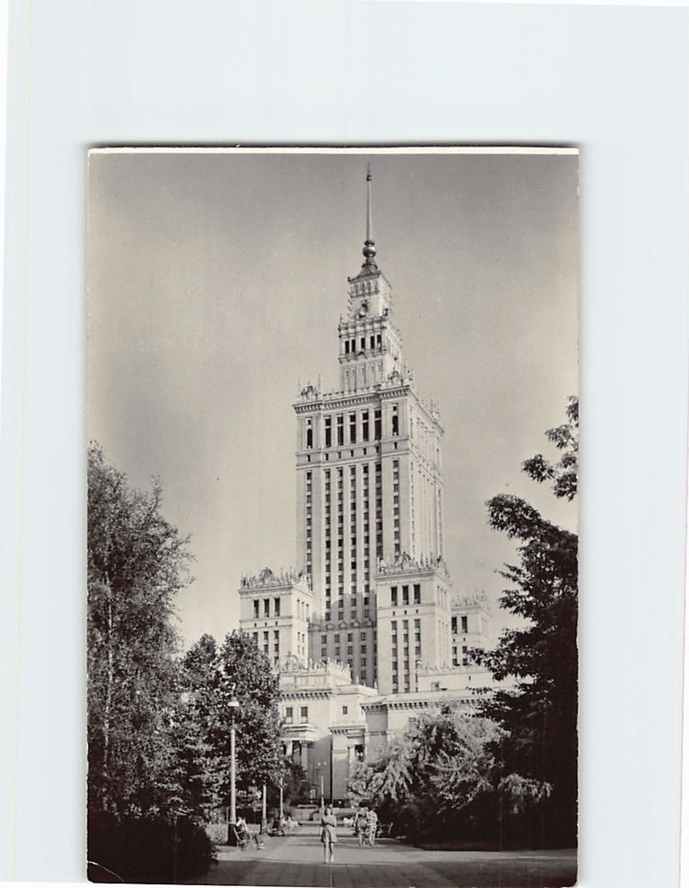 Postcard Palace of Culture and Science in Warsaw Poland