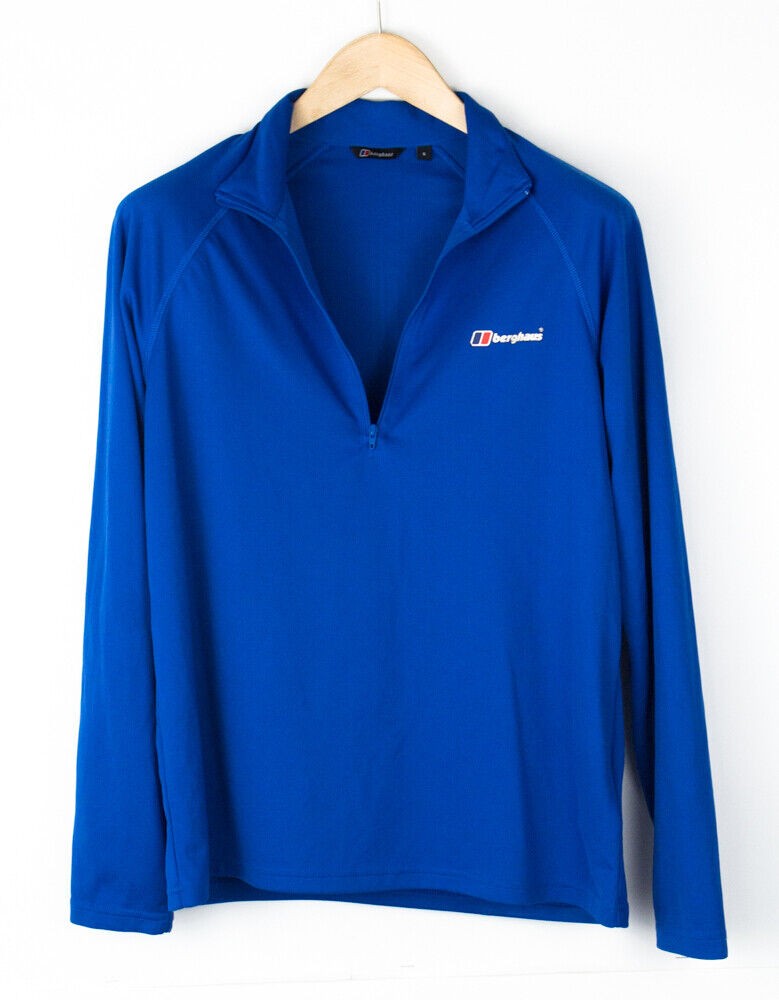 BERGHAUS Men Zip Neck Jumper Sweater Size S