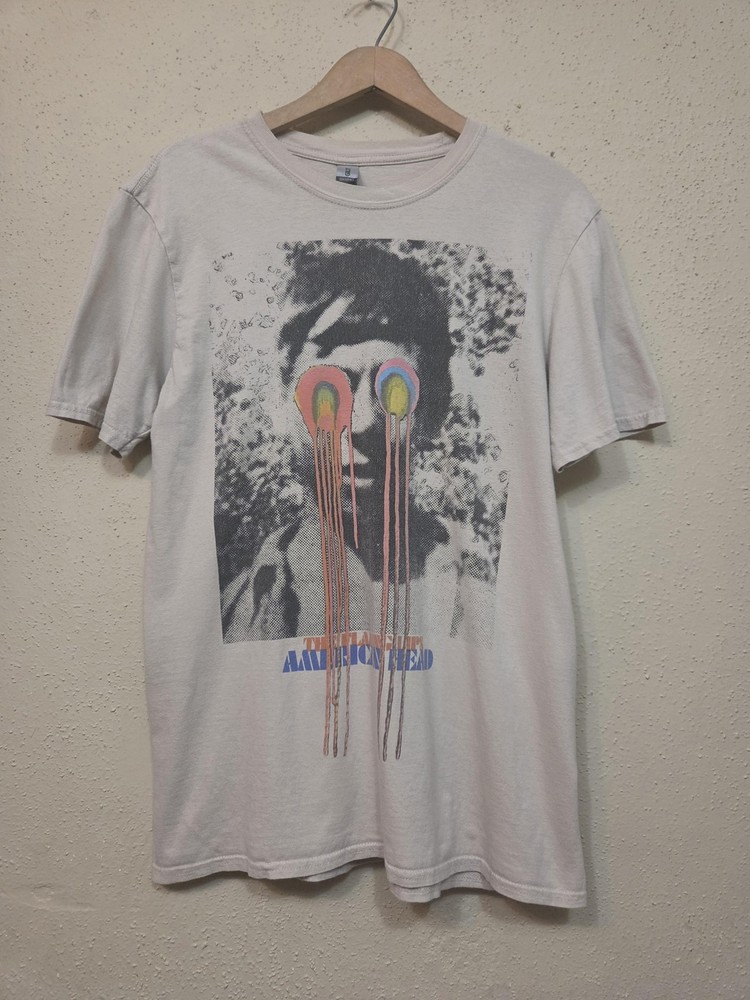 The Flaming Lips Shirt Mens Medium Beige American Head Tour 2022 Graphic Tee