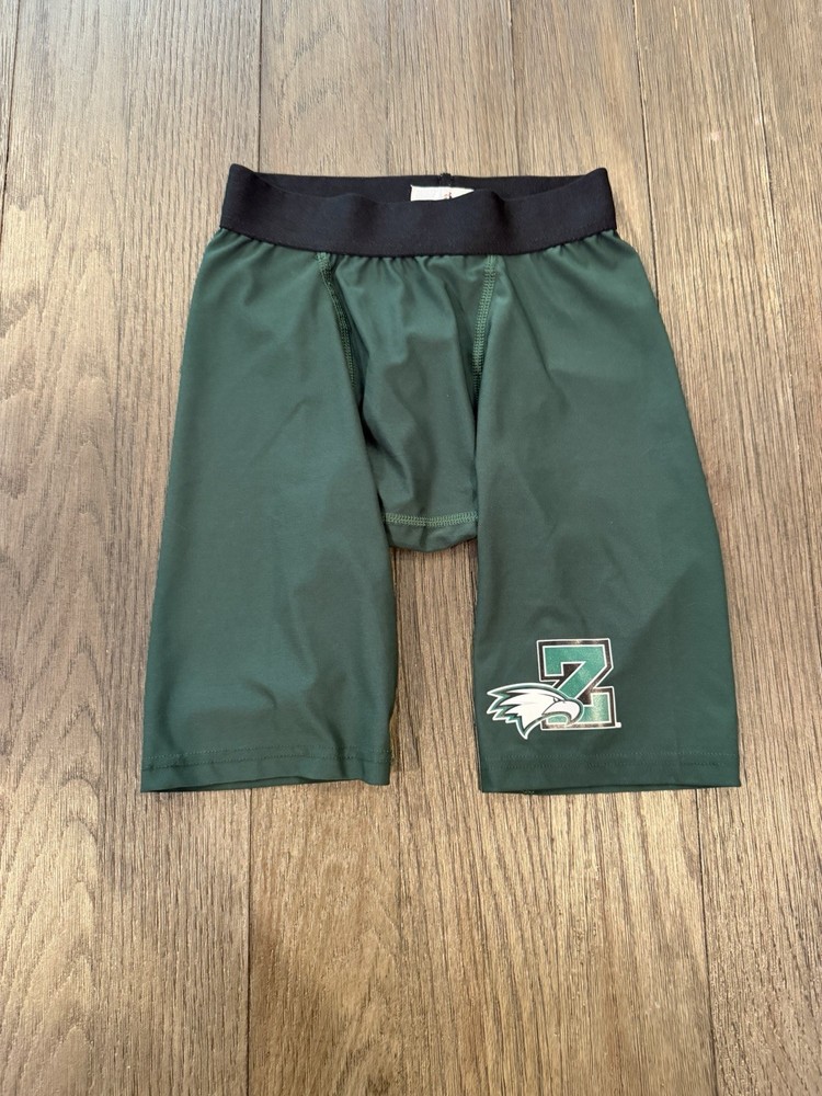 Mens Zionville Eagles Compression Shorts 7v7 Football Spandex Half Tights S