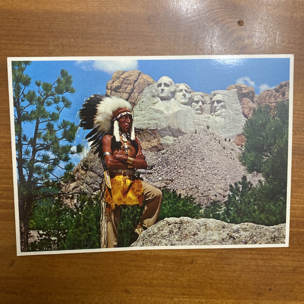 Ben Black Elk With Mount Rushmore