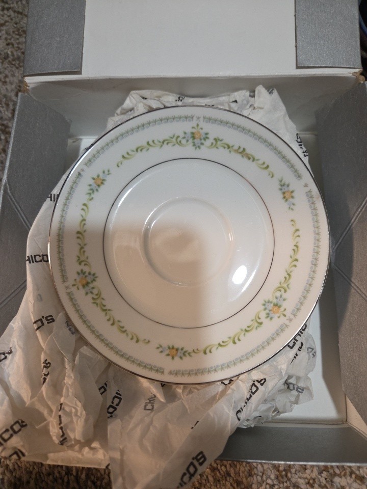 Vintage Noritake Rose China Japan Set of 4 Salad Plates