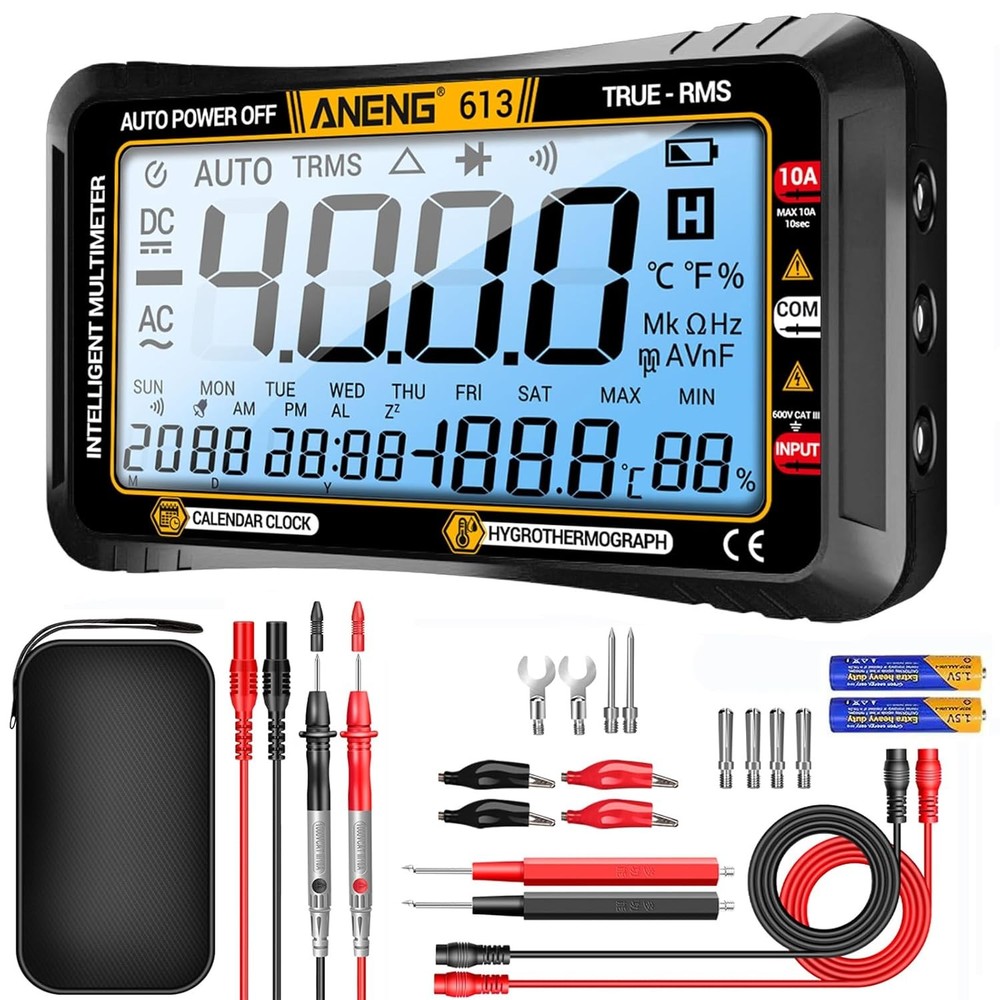 ANENG Digital Multimeter Tester,4000 Counts Voltage Tester,Auto-Ranging TRMS Vol