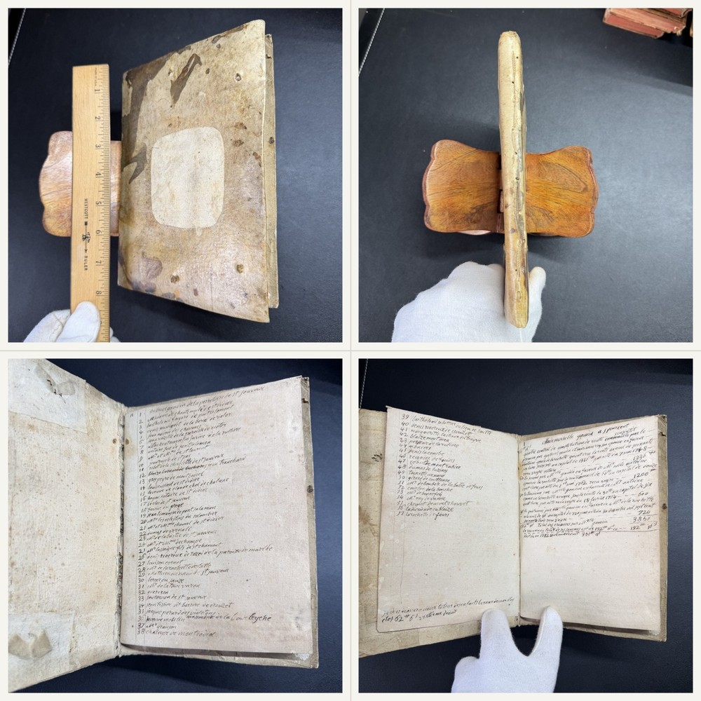 1782 French Manuscript Debt Ledger La Rochette Noble Family