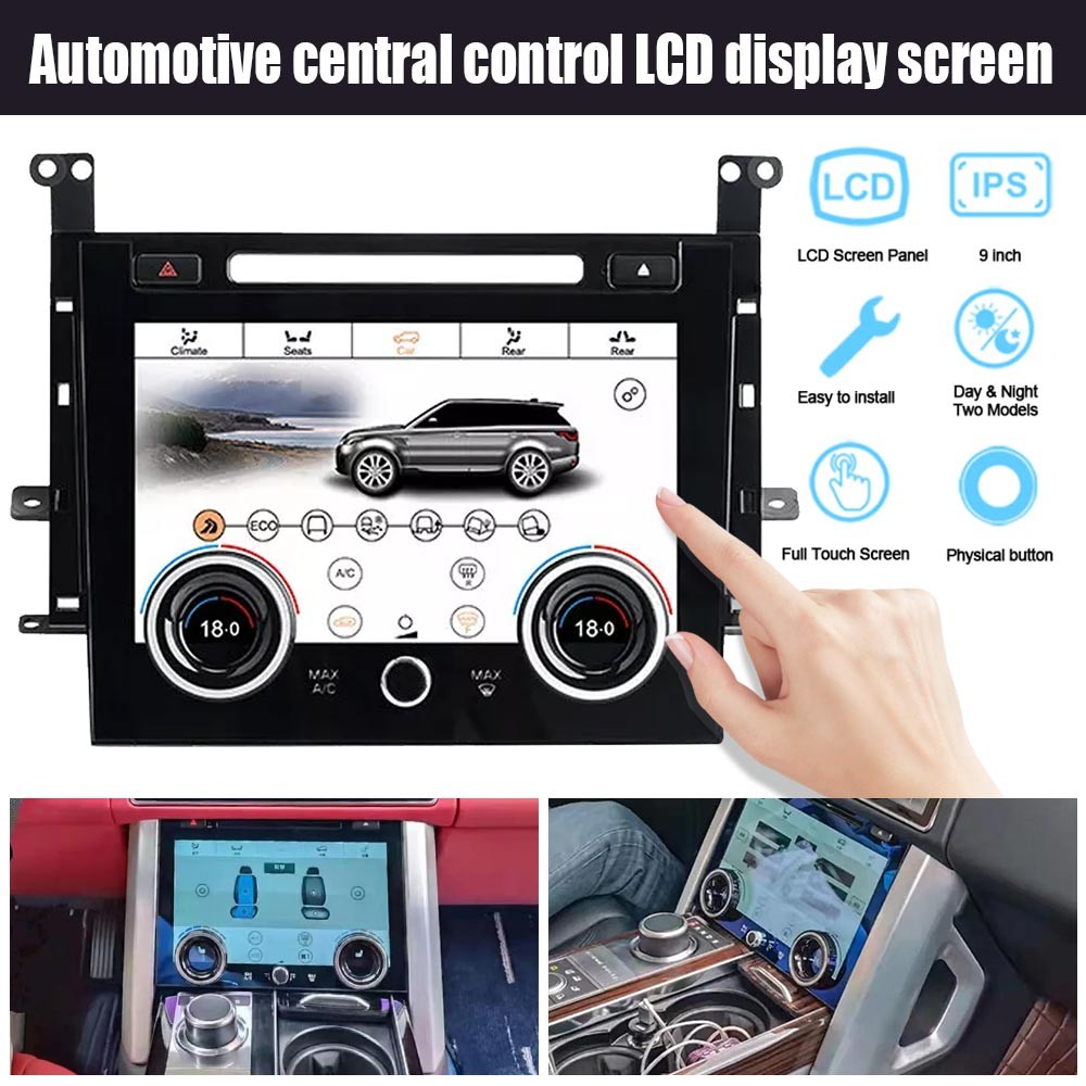 9in Touch Screen AC Panel Climate LCD Control For Range Rover L494 Sport 14-17