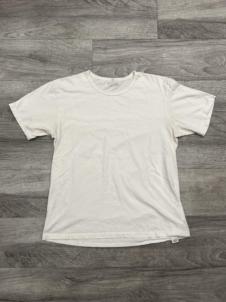 Lady White Company All Cotton Sanforized Athletic Blank Tee Shirt Size L White