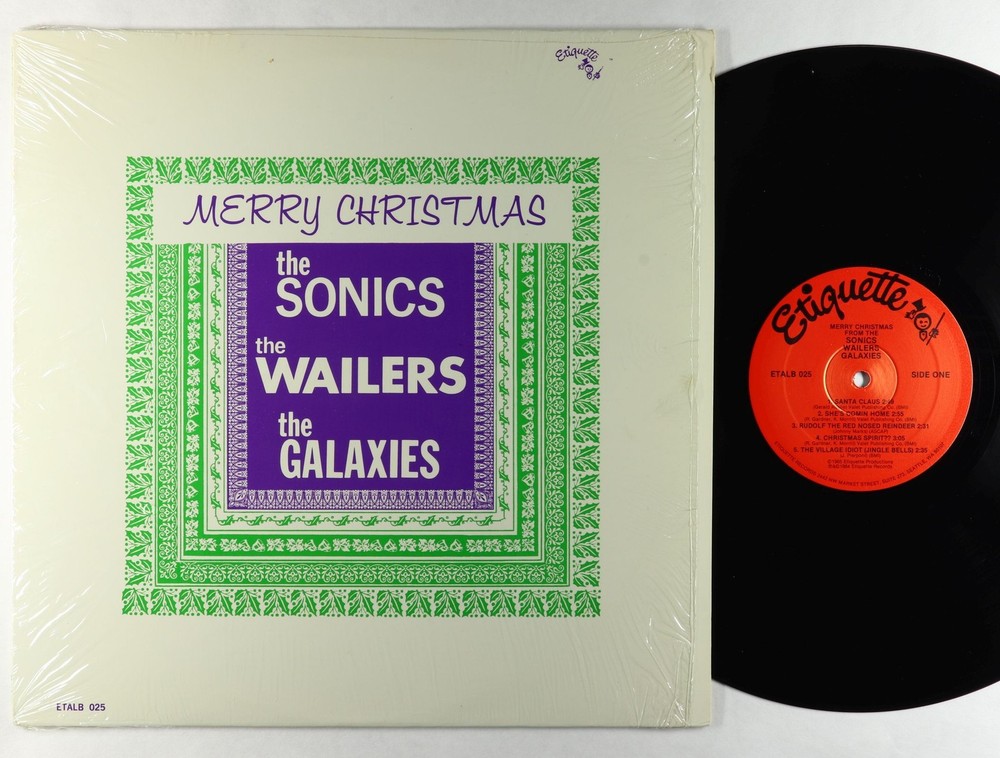 V/A (Sonics, Wailers, Galaxies) - Merry Christmas LP - Etiquette Re Mono VG++