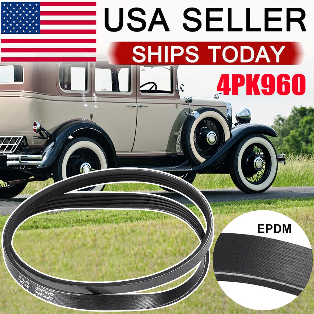 4PK960 A/C Compressor Serpentine Drive Belt For Chevy GMC Sierra 1500 2500 99-08