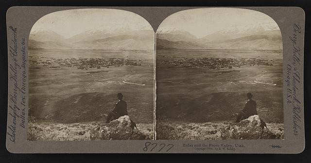 Photo:Heber and the Provo Valley, Utah.