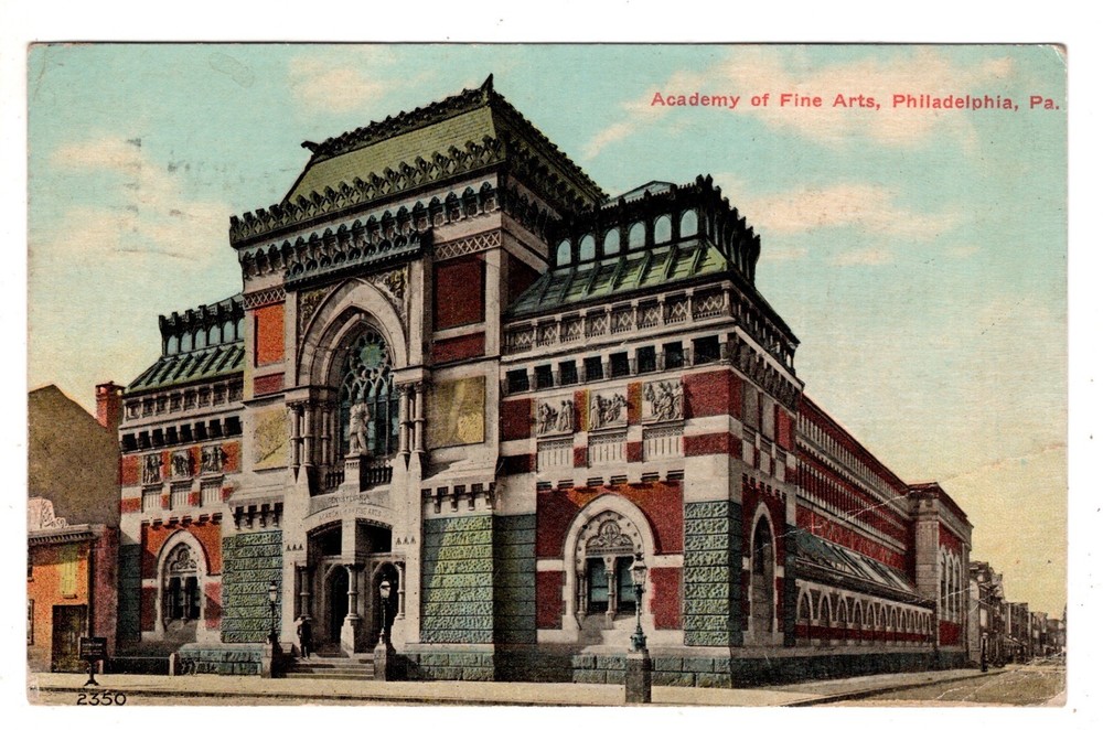 Academy of Fine Arts Philadelphia Pennsylvania Postcard PA-image